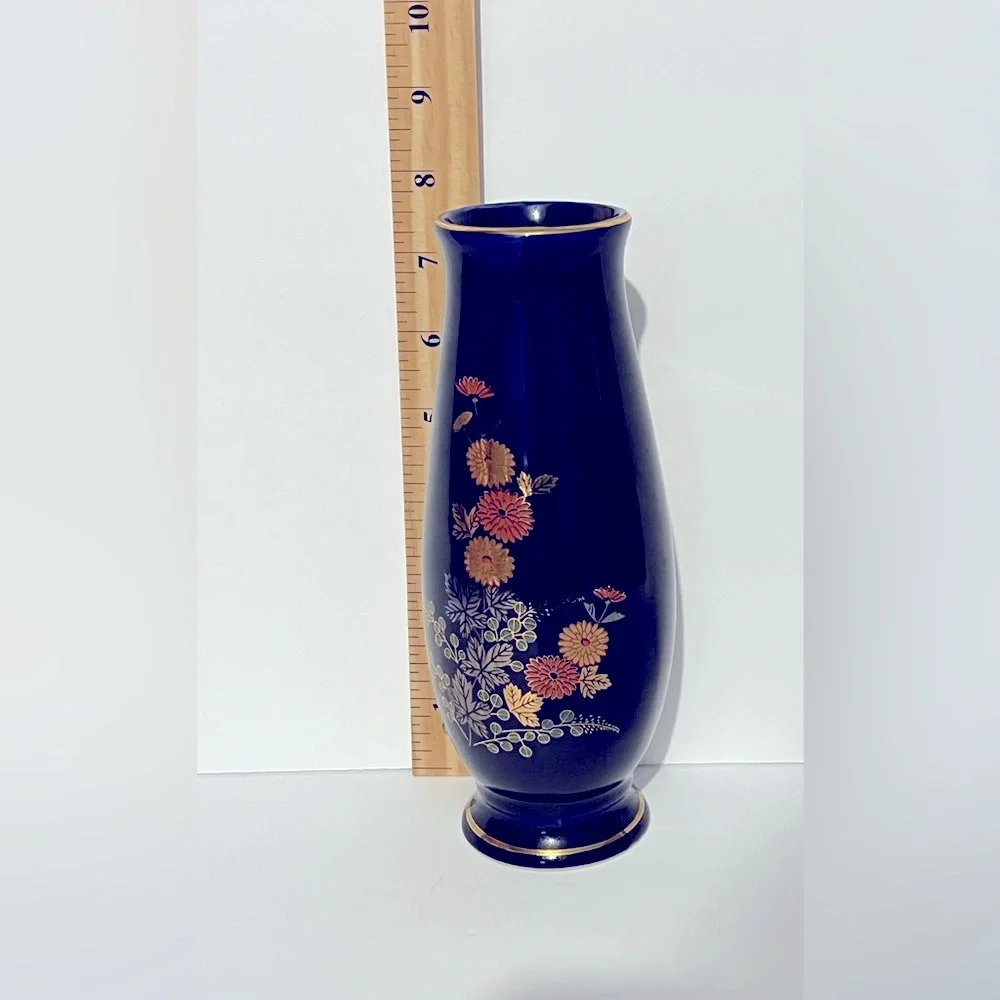Vintage dark blue vase